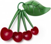 ototo-maatlepels-mon-cherry-16-x-14-cm-abs-groen-rood-5-delig