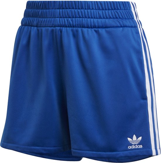 Luxe volwassene naar voren gebracht adidas Originals 3 Str Short korte broek Vrouwen blauw DE40/FR42 | bol.com