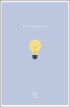 Walljar - The Inventor - Muurdecoratie - Poster met lijst