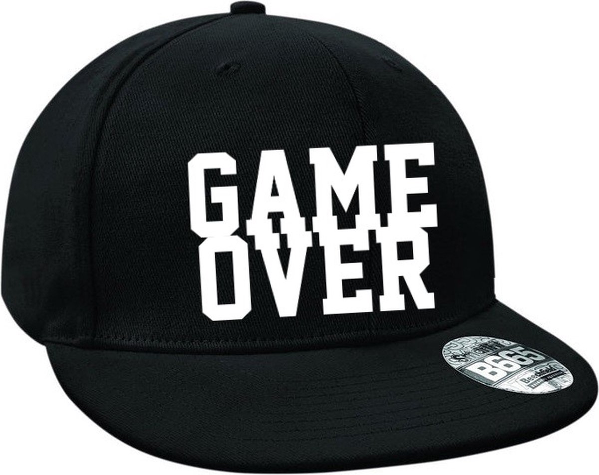 Original Game Over Cap Zwart Retro Stijl