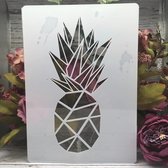 Sjabloon van Ananas 21 x 29 cm