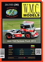 bouwplaat/modelbouw in karton Man TGX Formule Truck (2013)  schaal 1:25