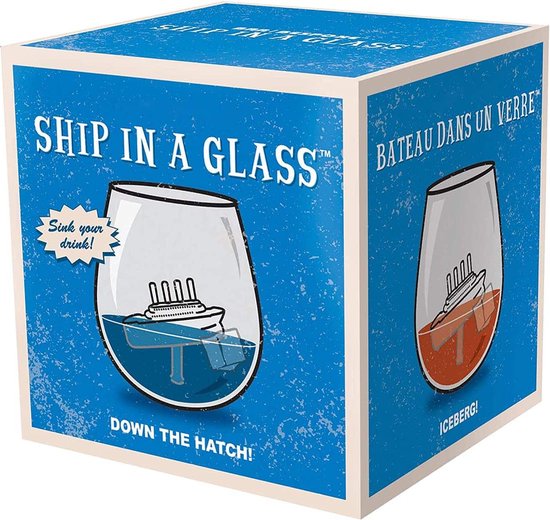 CKB LTD - Ship in a Glass - Tumbler 500ml - Wijnglazen - Tumblerglas - Wijnglas - Drinkglazen