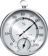 Thermomètre / hygromètre (couleur argent) - station météo - hygromètre - thermomètre