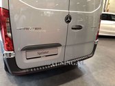 Bumperbeschermer Mercedes Sprinter (W907 | W910) 2018- RVS profiel carbon look
