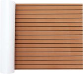 240 x 60 cm – EVA Teak Foam Decking sheet - Zelfklevend - Marine Flooring Brown