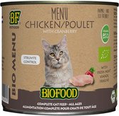 Biofood organic kat kip menu blik (12X200 GR)