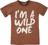B'Chill jongens t-shirt Roel Wild One Brown