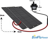 EcoFLy- Zonnepaneel waterpomp - Vijverpomp-waterpomp op zonne-energie  –  aquariumpomp - 2 Zonnepanelen -12V – 5W