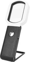 Leesloep voor Ouderen - Vergrootglas met Verlichting - Handloep - 15x en 4x Vergroting - 9 LED Lichten