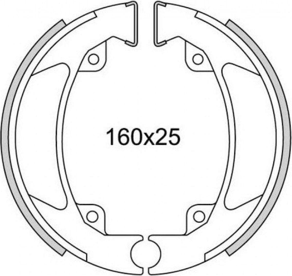 Remsegmentset Newfren GF1136 Kreidler Florett-80 (160*25mm)