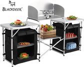 Blackdeer® - Opvouwbare Campingkeuken - Outdoor - Inklapbaar - Buitenkeuken - Zwart