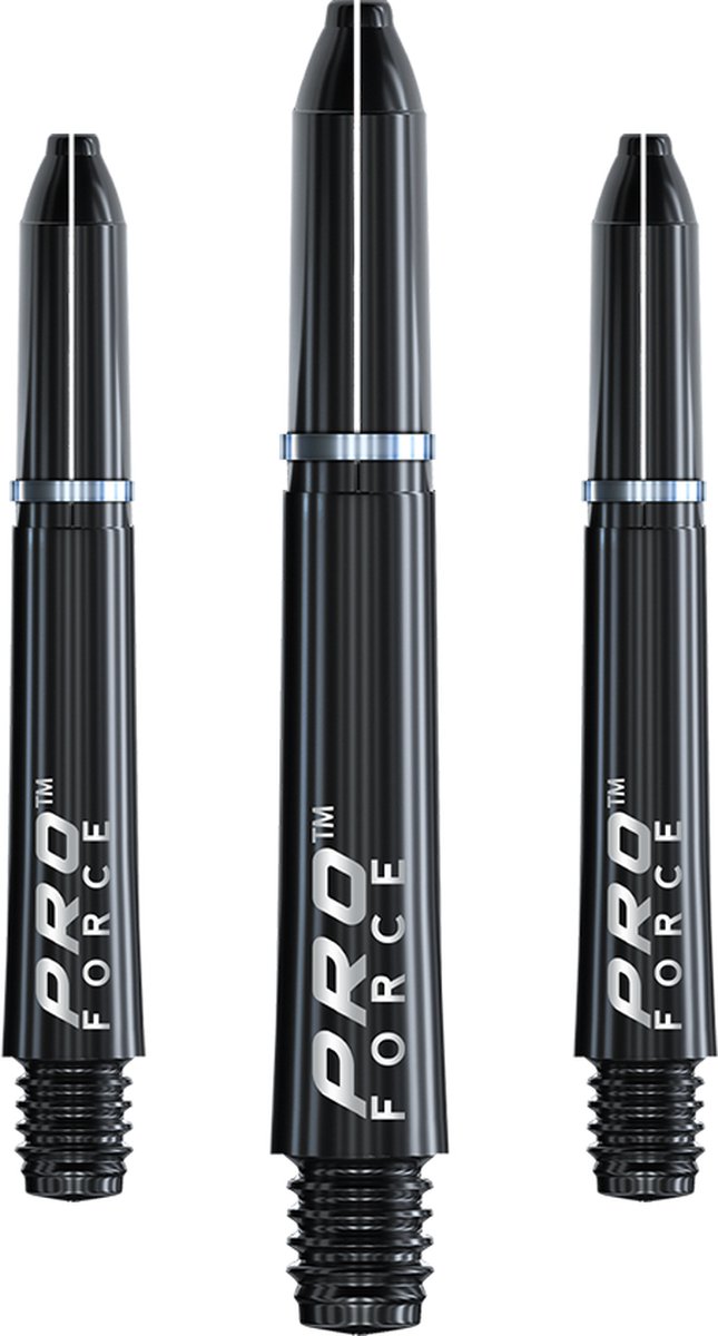WINMAU - Pro Force Dartschachten Zwart, Korte - 1 set per pakket (3 Dartschacht in totaal) van Winmau — afbeelding 3