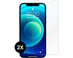 Geschikt voor iPhone 12 Mini Screen protector Tempered Glass - 2 stuks Extra Sterk beschermglas screen protector