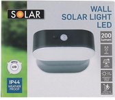 Solar Wandlamp | Zonne-energie | Dag / nacht sensor | Waterdicht | 200 lumen