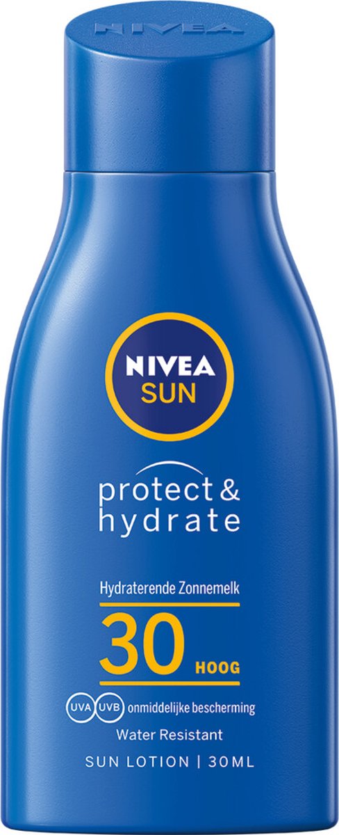 8x Nivea Sun Protect en Hydrate Hydraterende Zonnemelk SPF30 30 ml