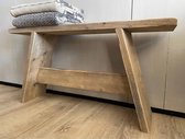 banc en bois d'échafaudage XL - tabouret - Bois utilisé - 90x19,5x47 cm