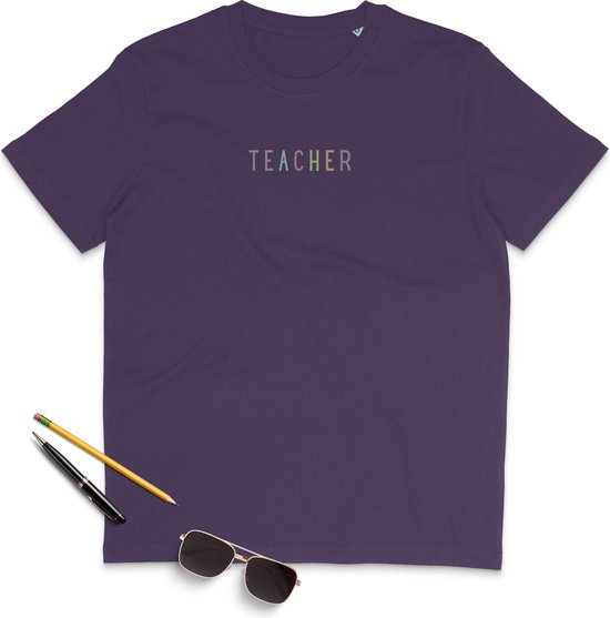 T-shirt femme et homme avec imprimé. T-shirt unisexe enseignant / enseignant / conférencier - manches courtes - col rond - 4 couleurs au choix - disponible en tailles S à XXXL