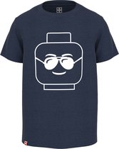 Legowear Jongens Lego Iconic Shortsleeve Tshirt Head Dark Blue