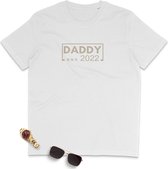 Daddy Est. 2022 t Shirt - T-Shirt Heren - Cadeau voor Vader - Vaderdag Shirt - Daddy Print - Tshirt met Daddy Opdruk - Korte Mouw - Maten: S M L XL XXL XXXL Kleuren: Wit Zwart Lich