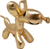 Ballooneez Hond (Goud) Pluche Knuffel 35 cm {Balloon Dog Plush Toy | Speelgoed knuffeldier knuffelpop voor kinderen jongens meisjes | ballon honden hondje puppy knuffeltje} Teckel