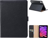 Fonu Premium Leren Boekmodel hoes iPad Mini 6 - 8.3 inch - Zwart