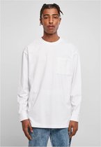 Urban Classics Longsleeve shirt -L- Heavy Oversized Pocket Wit