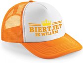 Biertje ik willem oranje snapback cap/ truckers pet voor dames en heren - Koningsdag/ EK/ WK petten