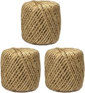 Paquet de 3x balles de corde en toile domestique / passe-temps / pratique de 30 mètres par rouleau - Bricolage/ jardin / maison