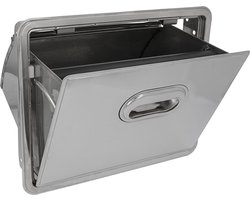 Priolinox Uitkloplade RVS - Kantelbaar inbouw - 345x240x270mm