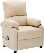 Luxiqo® Massagestoel Verstelbaar – Elektrische Massagestoel – Massagefauteuil – Cream – Crème – 71 x 95 x 102 cm
