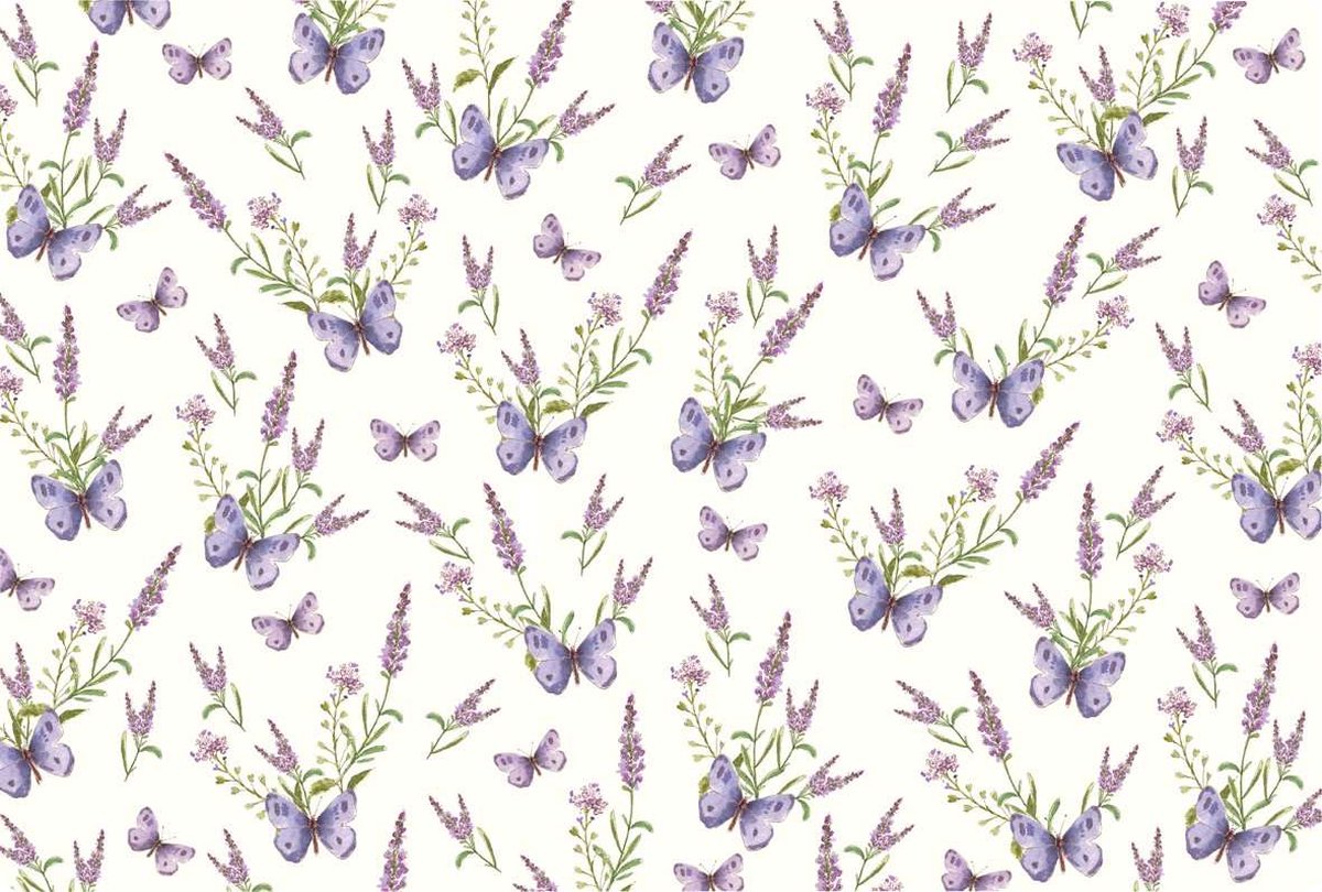 Placemat Lavendel - Set van zes stuks