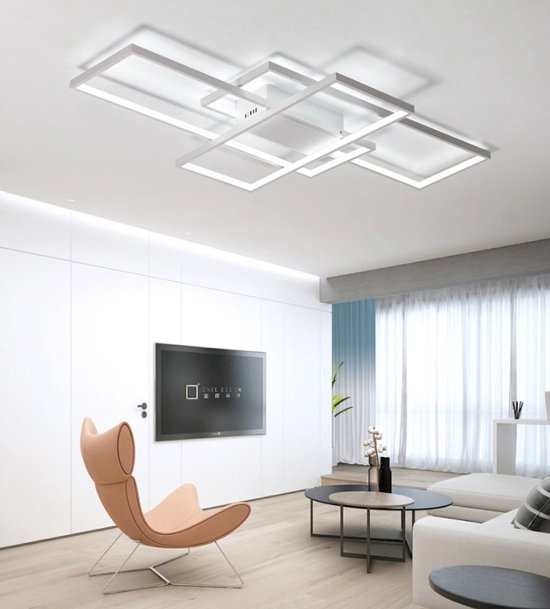 UnicLamps – 3 Kop LED Kroonluchter – Dimbaar Met Afstandsbediening – Wit – Woonkamerlamp – Moderne lamp – Woondecoratie – Plafoniere