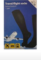 Compressiekousen - Vliegtuigsokken - Steunkousen voor op Reis – travel/flight socks - Reis Sokken – reis/vliegtuigsokken - Compressie Kousen – Reiskousen – Travel Socks - Maat 35-38