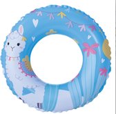 Zwemband Kinderen Alpaca blauw | Sunclub| Zwemband Alpaca voor kinderen| Opblaasbare zwemband Alpaca| 50 cm | blauw