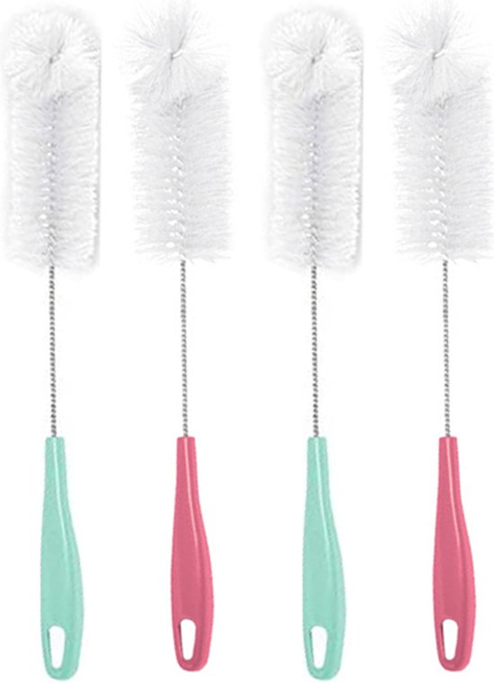 10 verschillende flessenborstels - voor het schoonmaken rietjes, airco