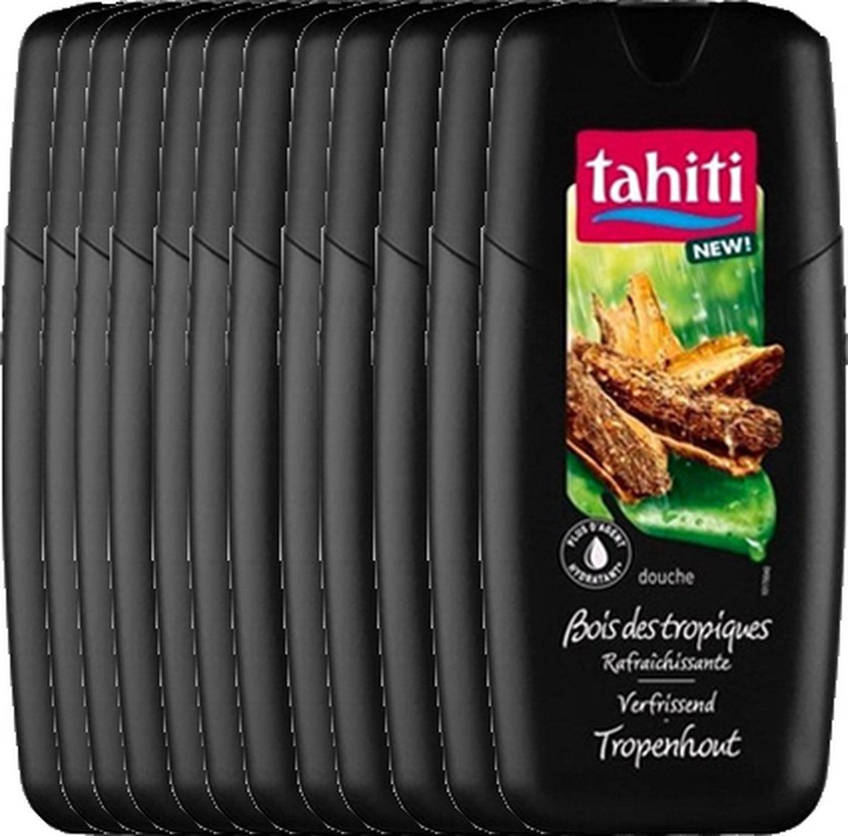 Tahiti - Douchegel - Tropenhout - 12 x 300ML - Voordeelverpakking
