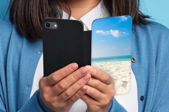 Étui pour téléphone iPhone 8 Bookcase - Tropical - Plage - Mer - Avec compartiments - Étui portefeuille avec fermeture magnétique