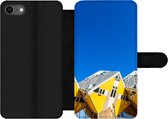 Bookcase Geschikt voor iPhone SE 2020 telefoonhoesje - Rotterdam - Kubus - Woning - Met vakjes - Wallet case met magneetsluiting