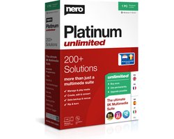 Nero Platinum Unlimited - 1 Gebruiker - Nederlandstalig - Windows Download