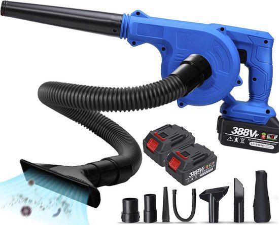 21 V draadloze bladblazer - perfect voor het schoonmaken van tuin en