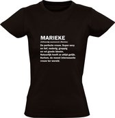 Marieke Dames T-shirt | jarig | verjaardagkado | verjaardag kado | grappig | | Verjaardagshirt | Naam |Cadeau | Zwart