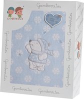 lakenset winter 120 x 60 cm polyester blauw 3-delig