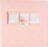 fotoalbum Baby Polka hardcover 10 x 15 cm roze