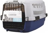 hondenvervoersbox Viaggio 58,4 x 38,7 cm blauw/grijs