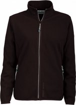 fleecejack Britta dames polyester zwart maat 40