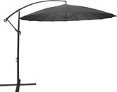 Kynast SAIGON zweefparasol 3x3m Azië stijl knikbaar Antraciet/grijs parasol 360° draaibaar + kruispoot