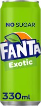 Bol.com Fanta Exotic No Sugar Blikjes Tray 24 Stuks 33cl aanbieding