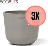 Ecopots | Oslo | Mini | ø 16 cm | Taupe | 3 stuks | 74.029.16T | Voordeelverpakking