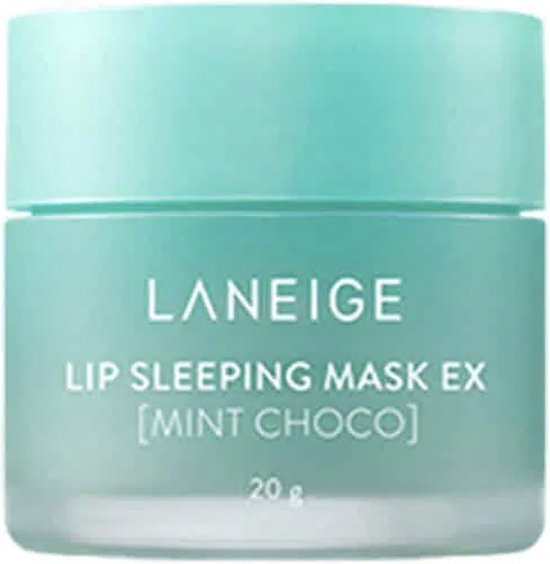 Turquoise Laneige Lip Sleeping Mask EX Mint Choco 20g pot.